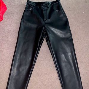 VINTAGE Alanni by Donnybrook Faux Leather Trousers (size 12, fits like size 8)